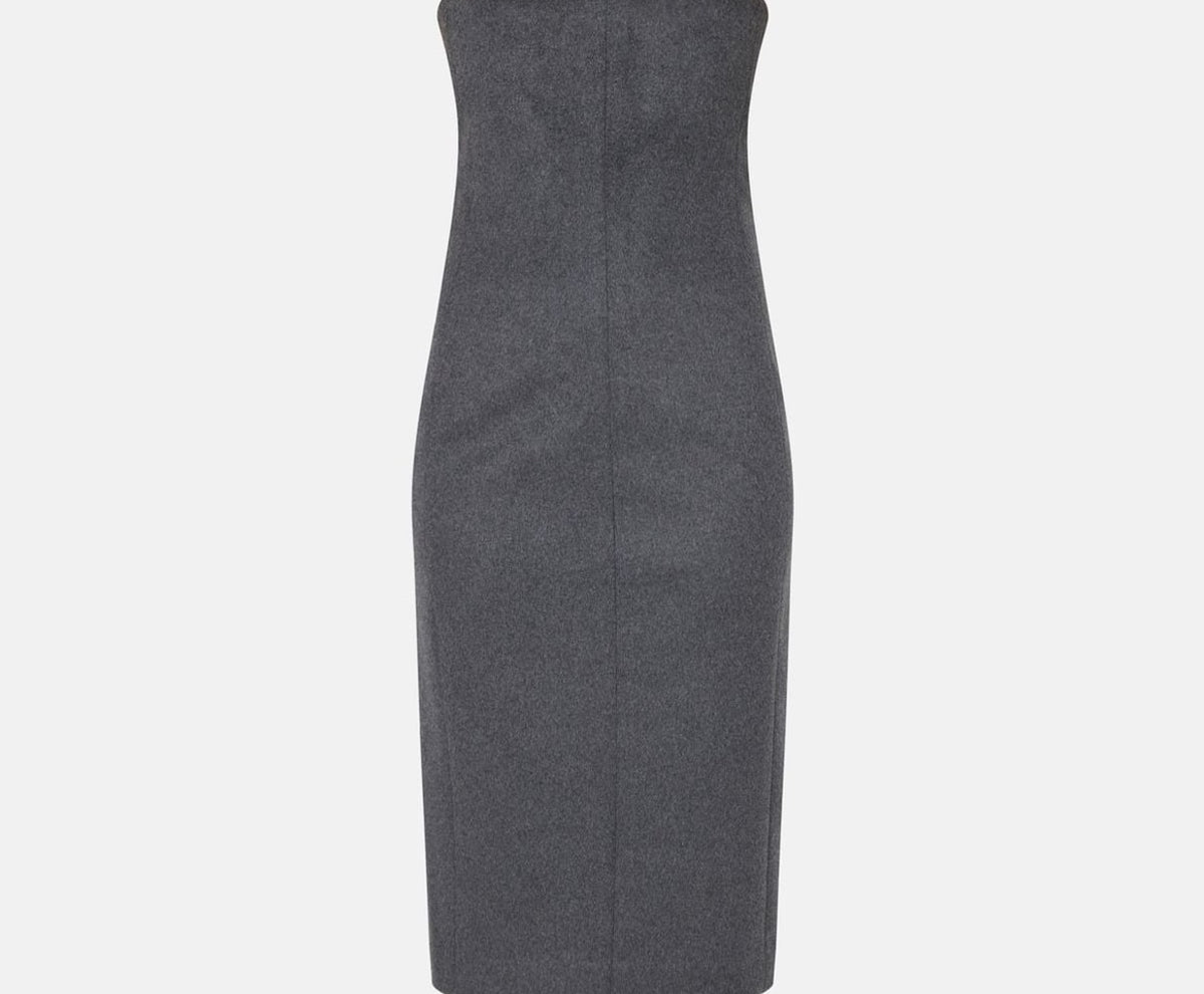 Calvin Klein Bandeau dress Grey – fotografia 4 din 5