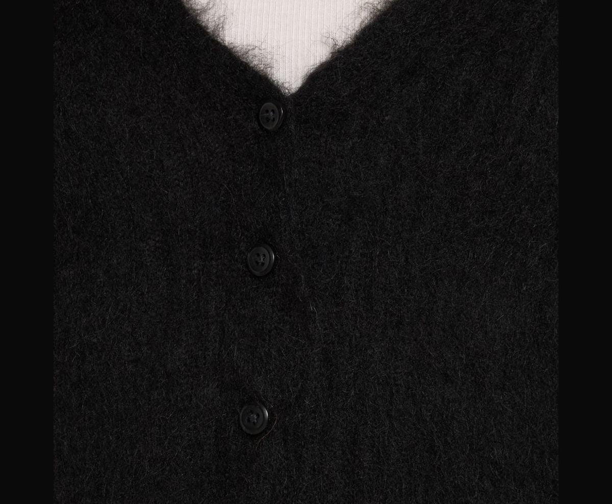 Calvin Klein Wool-blend cardigan Black – Bekleidung – Foto 3 von 5