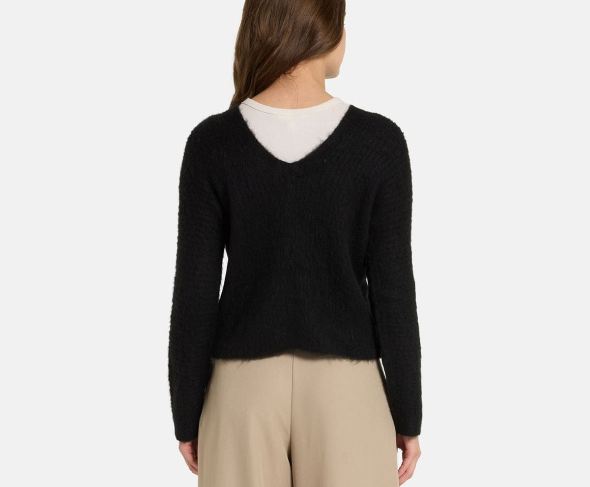 Calvin Klein Wool-blend cardigan Black – Bekleidung – Foto 4 von 5