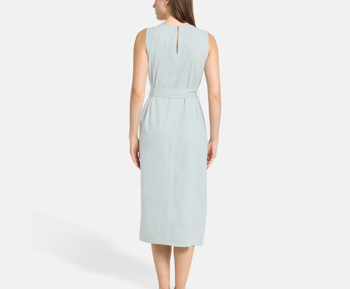Calvin Klein Linen-blend dress Light Blue – vêtements – photo 4 sur 5