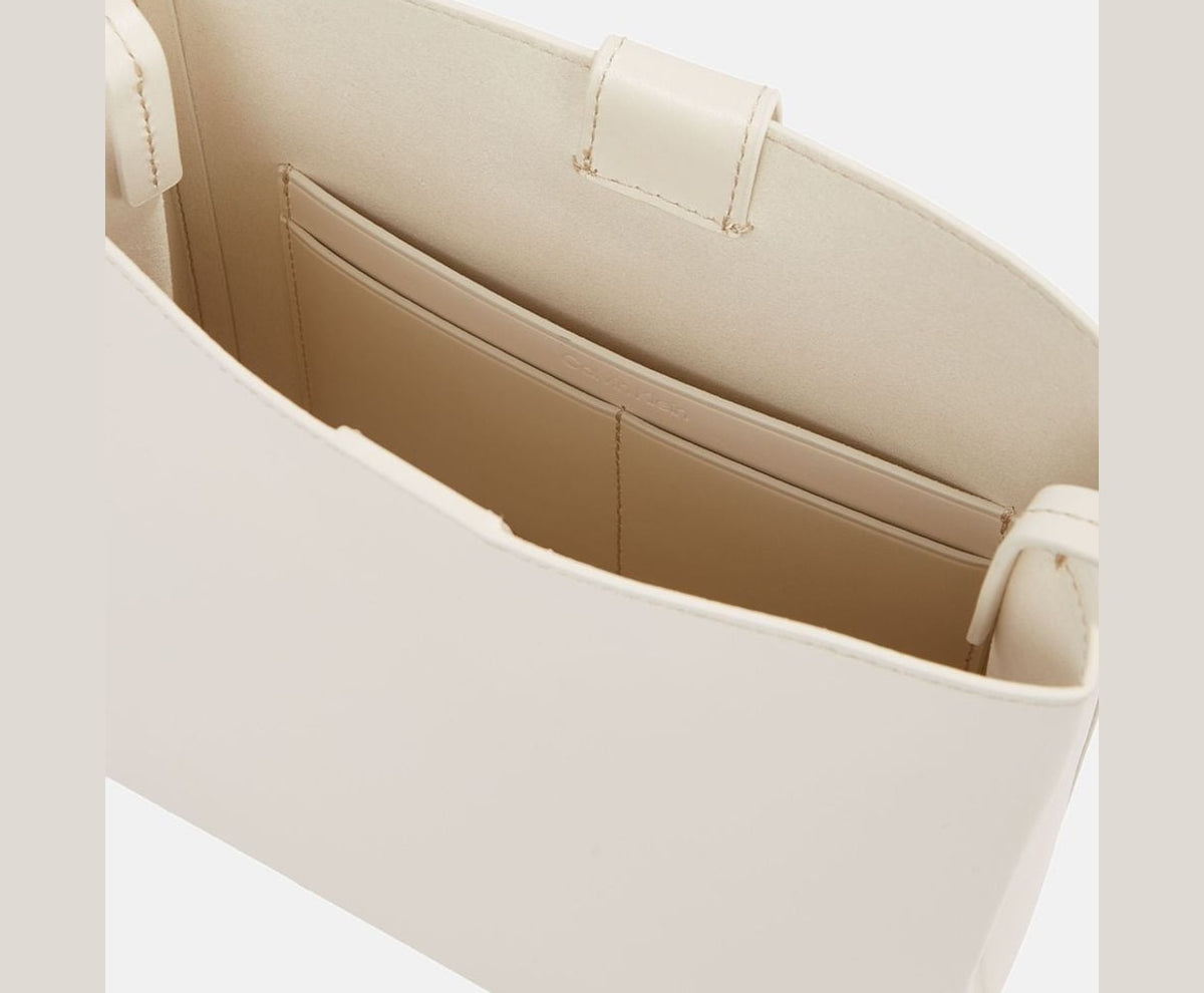 Calvin Klein Leather cross body bag White – torba – fotografija 3 od 5