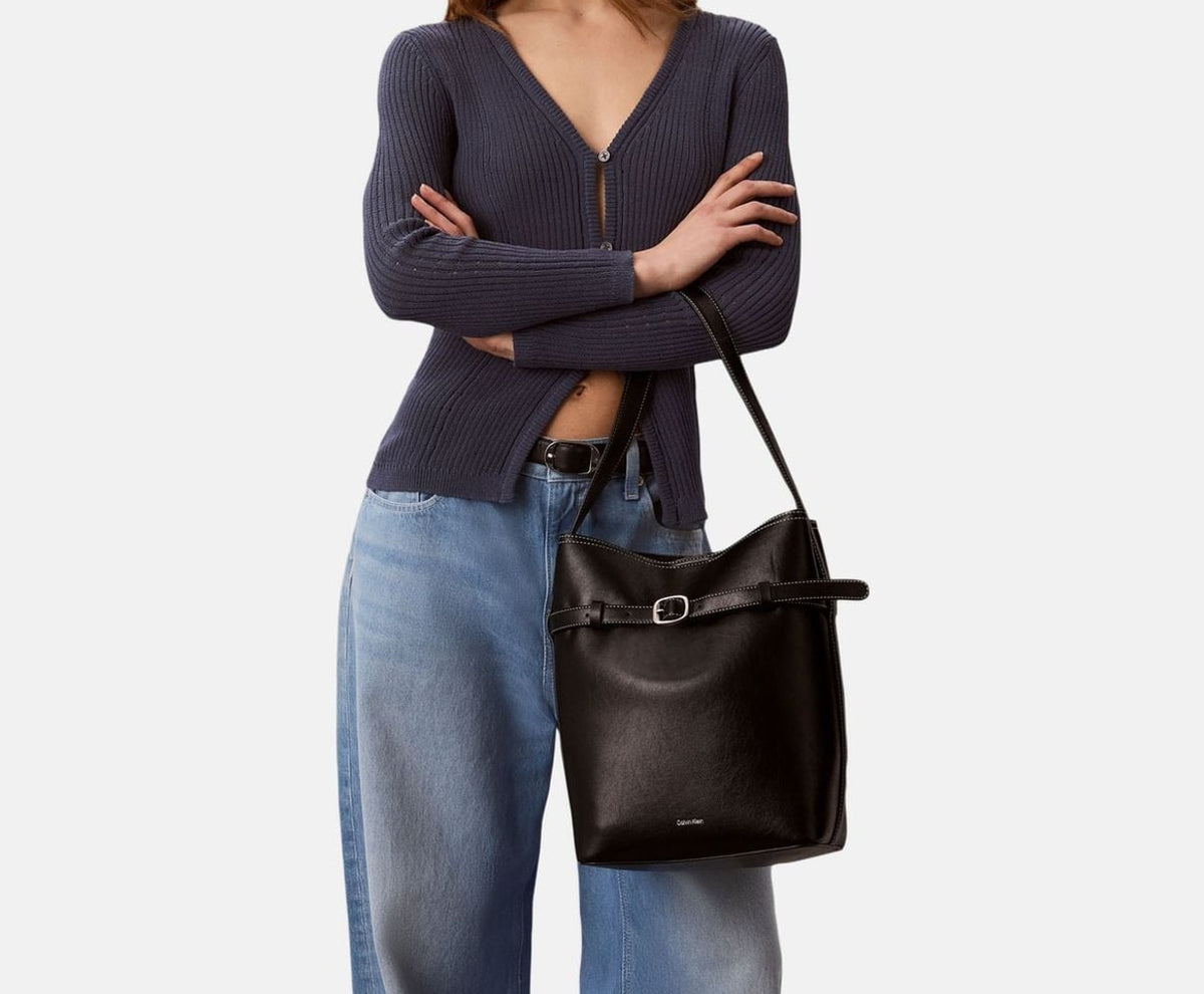 Calvin Klein Bucket bag Black – чанта – снимка 3 от 3