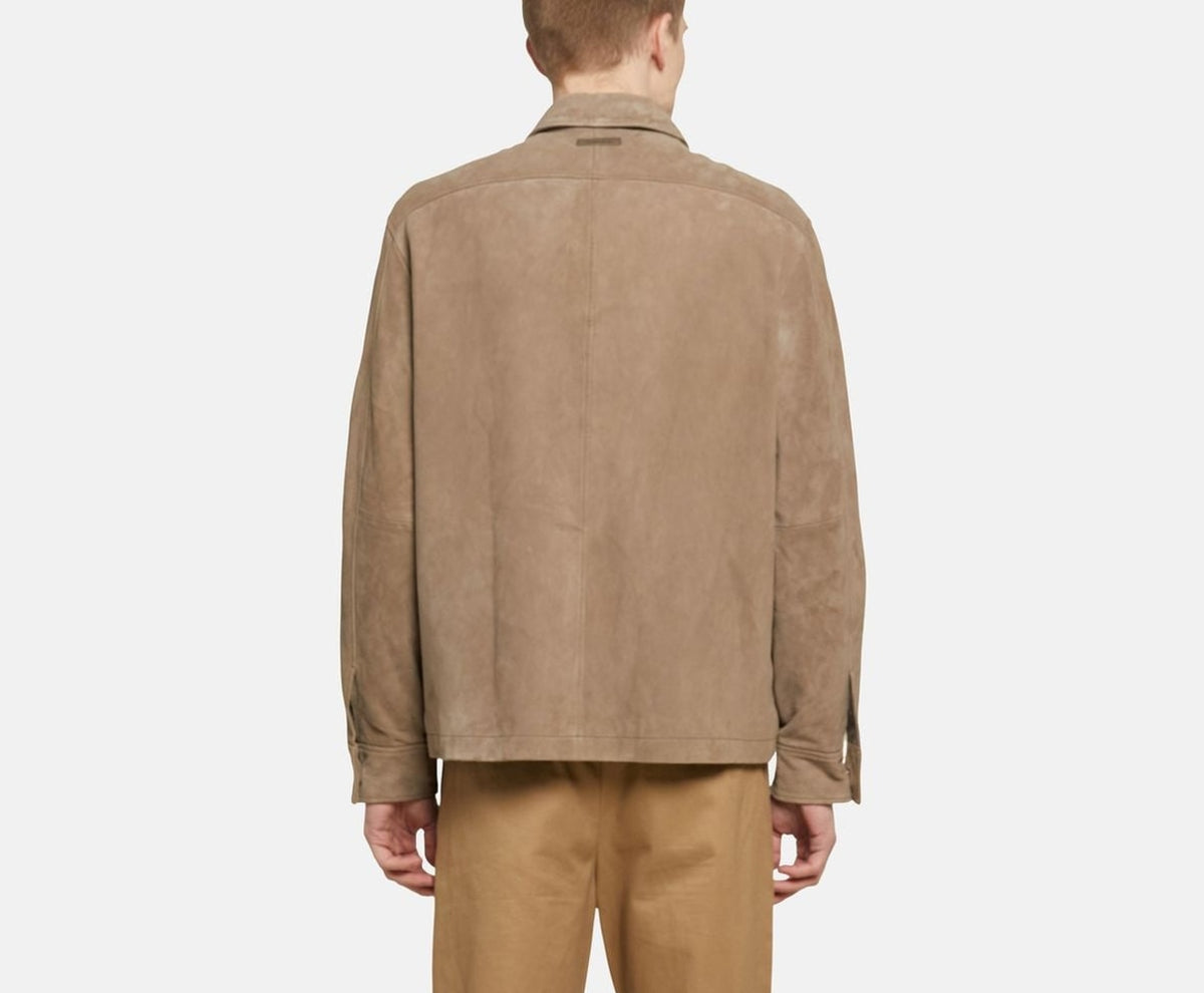 Calvin Klein Leather jacket Light Grey – takki – kuva 4/6