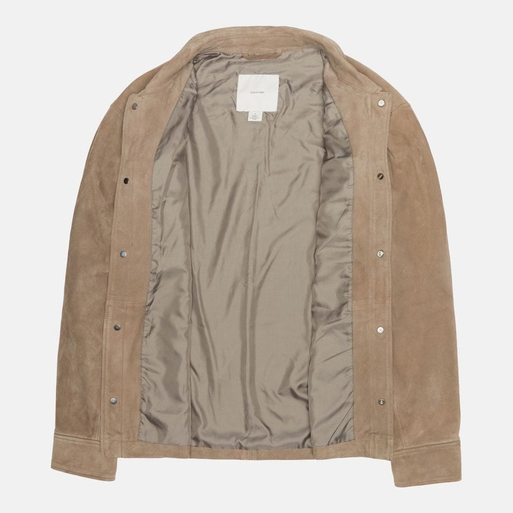 Calvin Klein Leather jacket Light Grey – takki – kuva 5/6