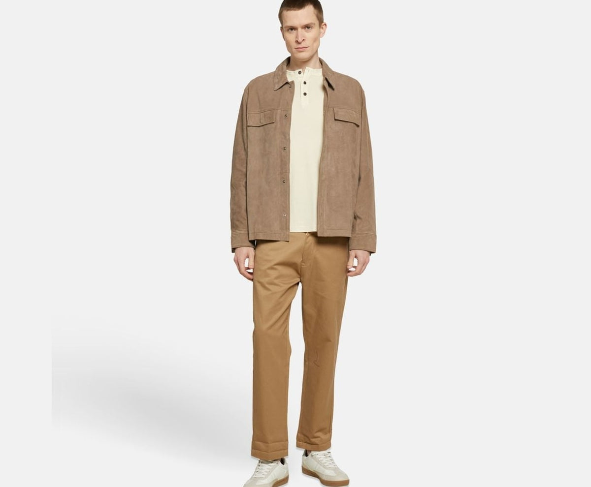 Calvin Klein Leather jacket Light Grey – takki – kuva 6/6