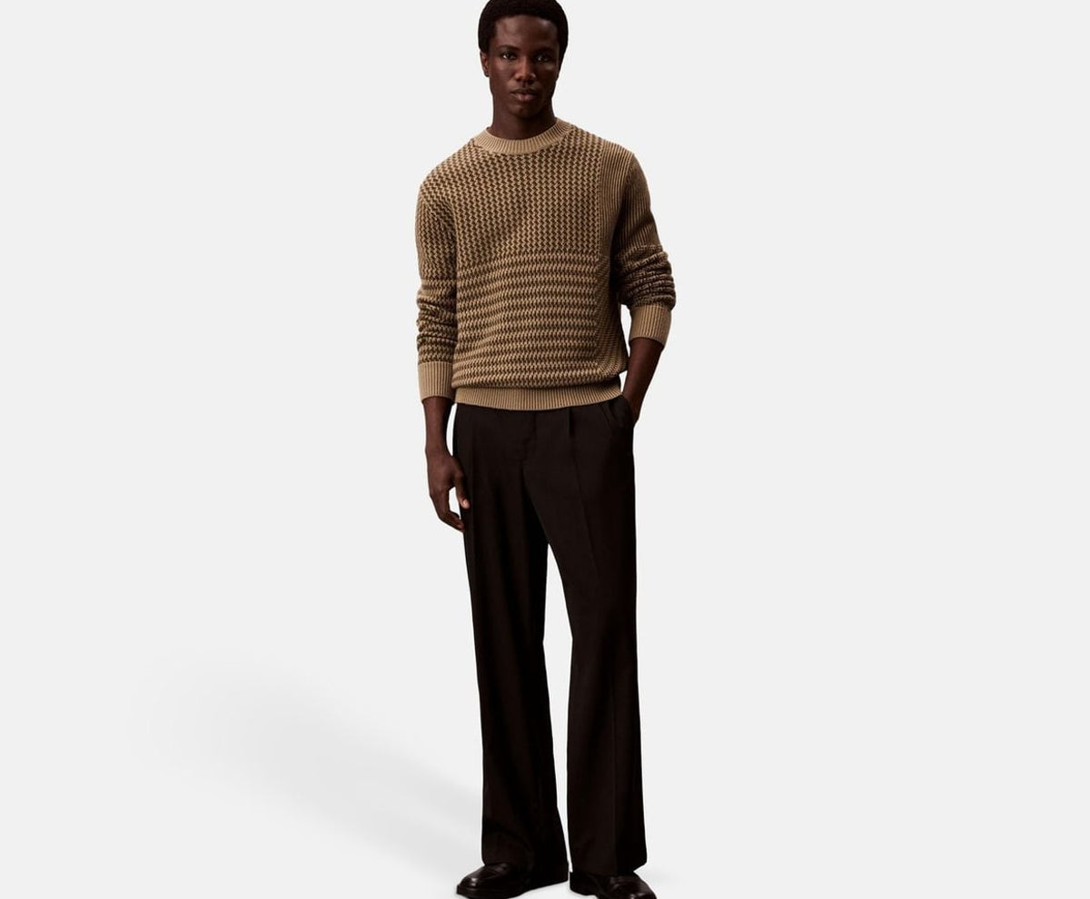 Calvin Klein Wool-blend pullover Beige – abbigliamento – foto 5 di 5