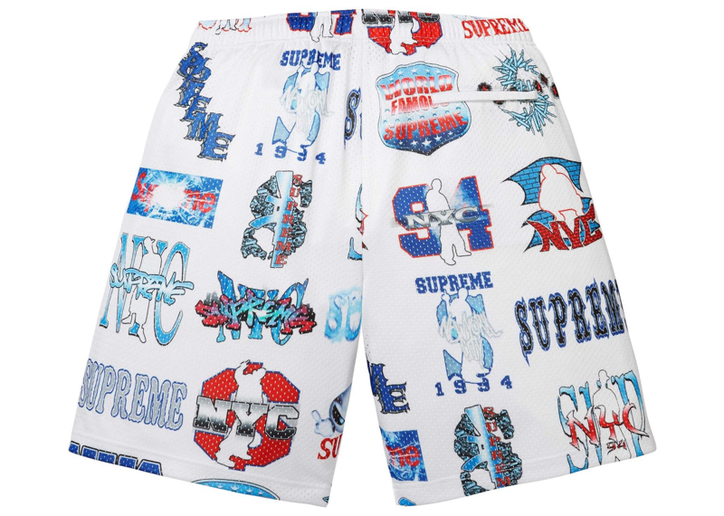 Supreme Flash Mesh Short White