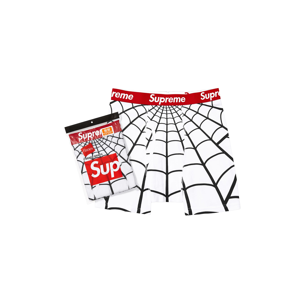 Supreme Boxers Spiderman White