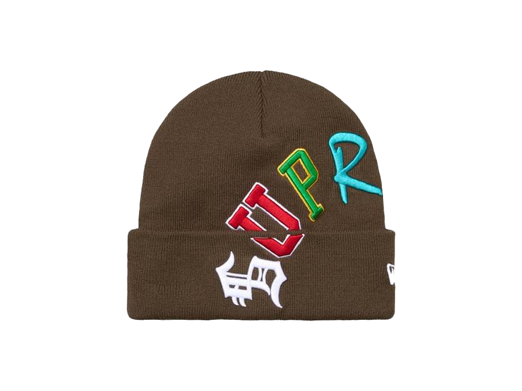 Supreme New Era Arc Beanie Brown-Supreme-pikastore.cz