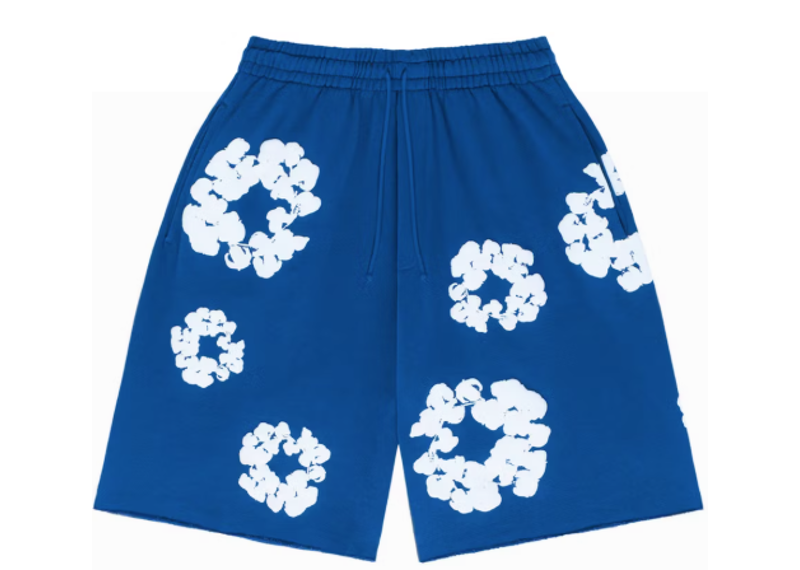 Denim Tears The Cotton Wreath Short Royal Blue-Denim Tears-pikastore.cz