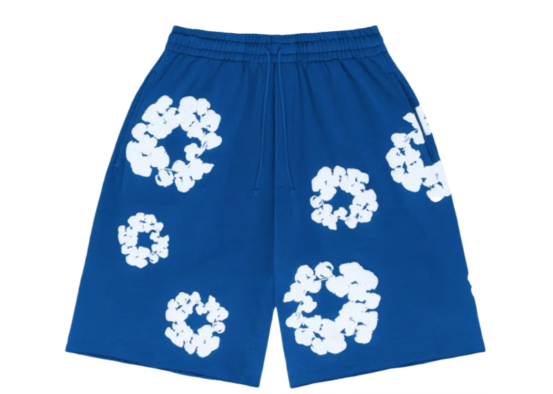 Denim Tears The Cotton Wreath Short Royal Blue-Clothing-Denim Tears-pikastore.cz