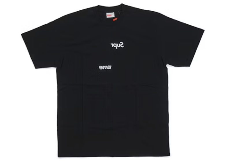 Supreme Comme des Garcons SHIRT Split Box Logo Tee Black-Supreme-pikastore.cz