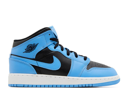 Nike Air Jordan 1 Mid GS University Blue Black