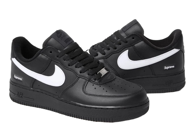 Supreme Nike Air Force 1 Low Black White 2025-Supreme-pikastore.cz