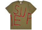 Supreme Painted Tee (SS25) Olive-Supreme-pikastore.cz