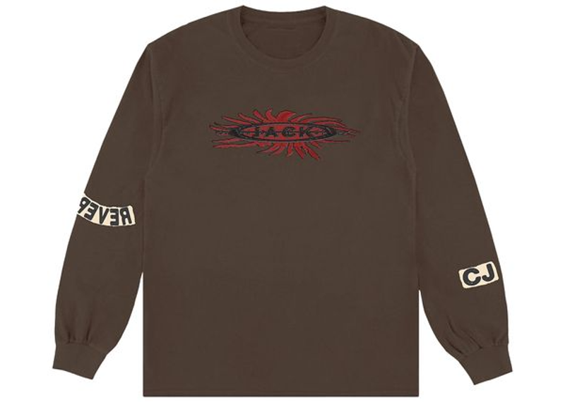 Travis Scott Reverse Jack Long Sleeve Tee Brown-Travis Scott-pikastore.cz