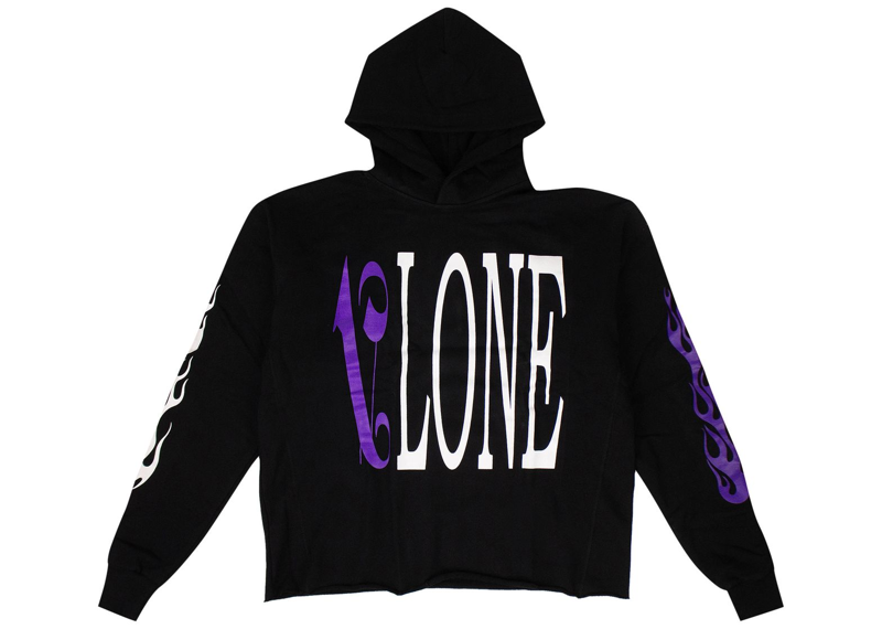 Vlone x Palm Angels Hoodie Black/Purple-Vlone-pikastore.cz