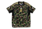 adidas x BAPE Football Graphic Slim Jersey T-shirt Green-Adidas-pikastore.cz