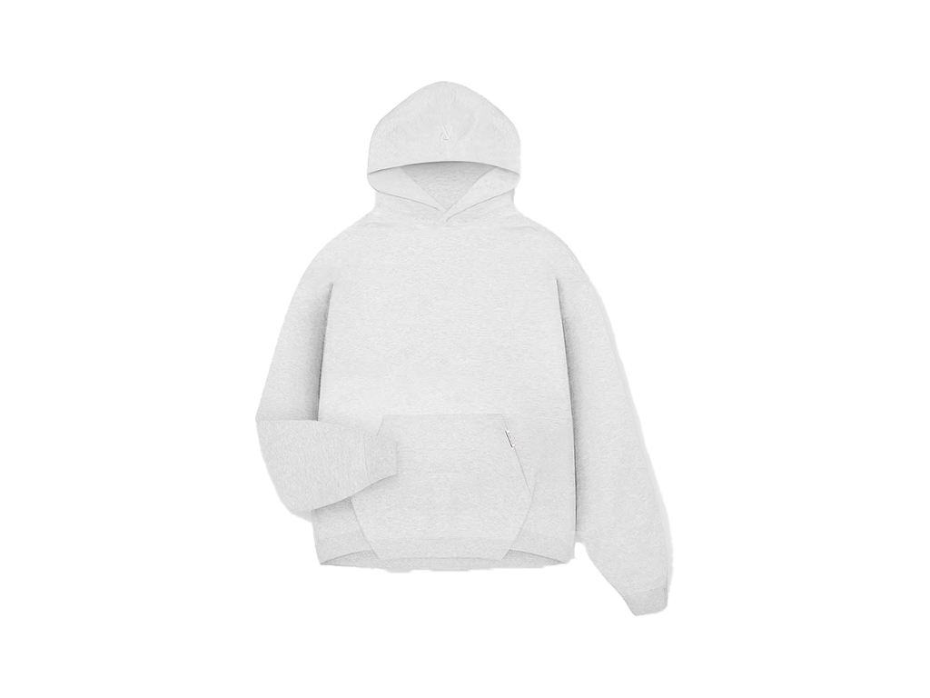 Represent Initial Oversized Hoodie Ice Grey Marl