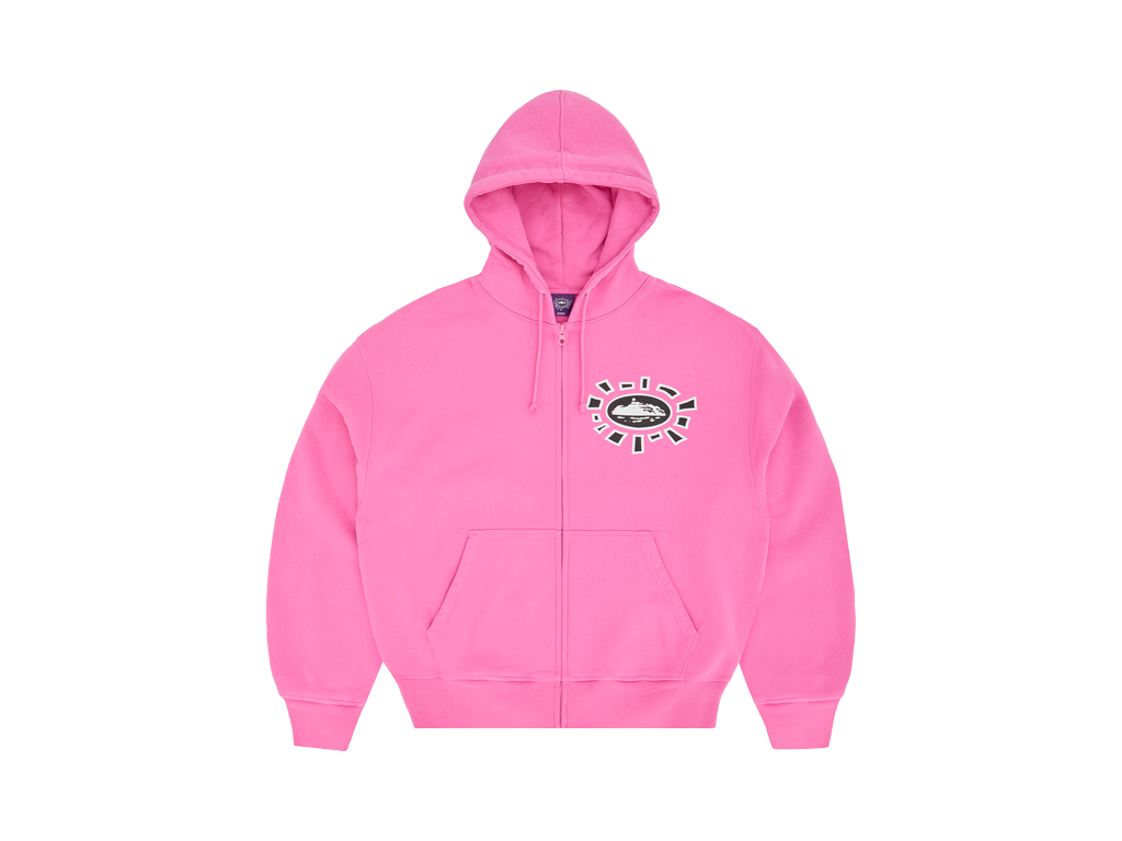 Corteiz Alweiz Zip Hoodie Pink-Corteiz-pikastore.cz