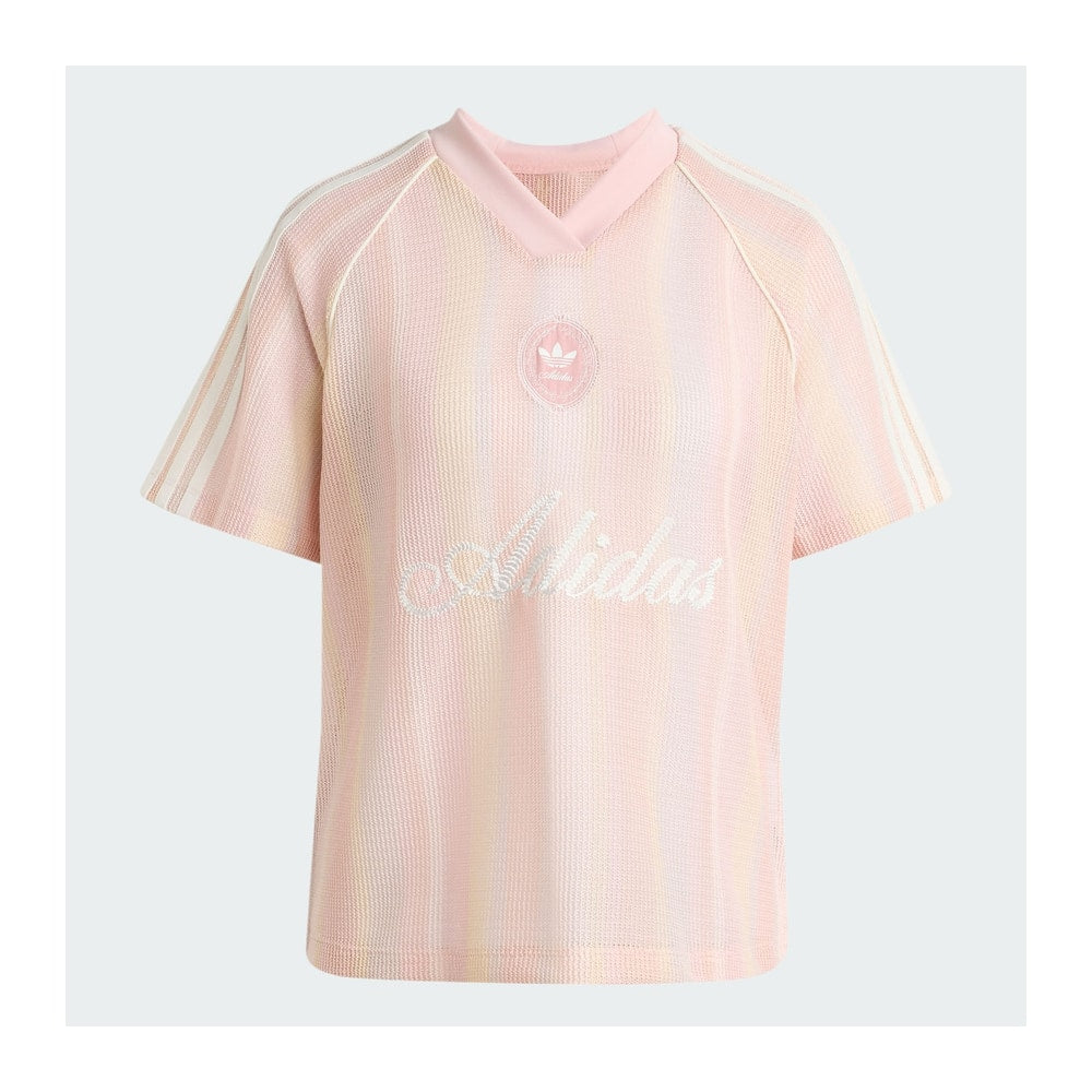adidas Originals Summer Glow Knitted Oversized Jersey Sandy Pink – oblečení
