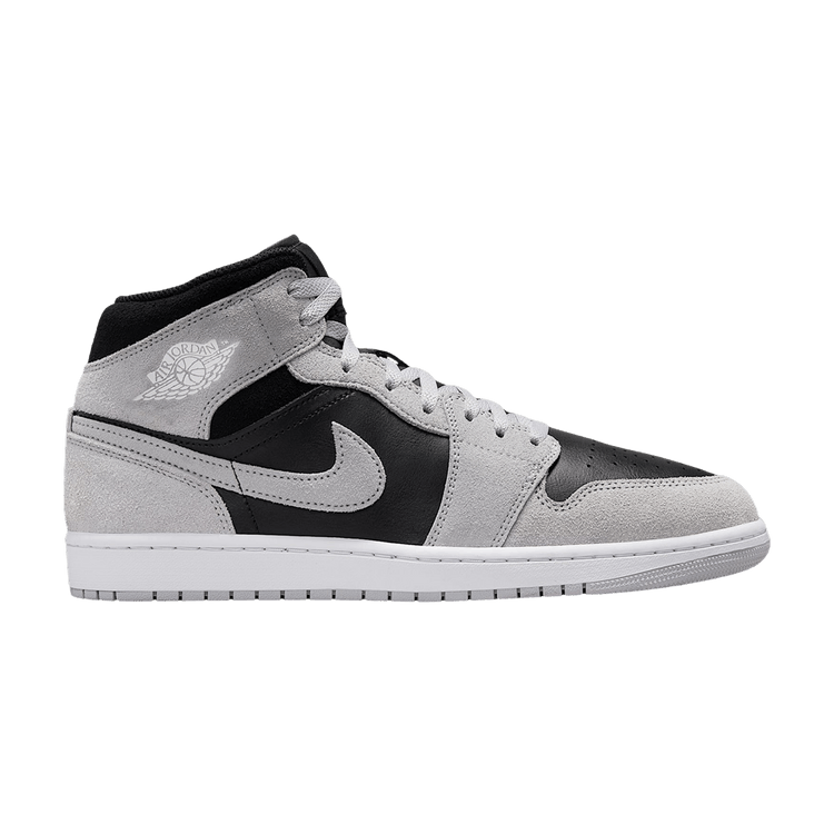 Air Jordan 1 Mid Light Smoke Grey – pantofi, alb
