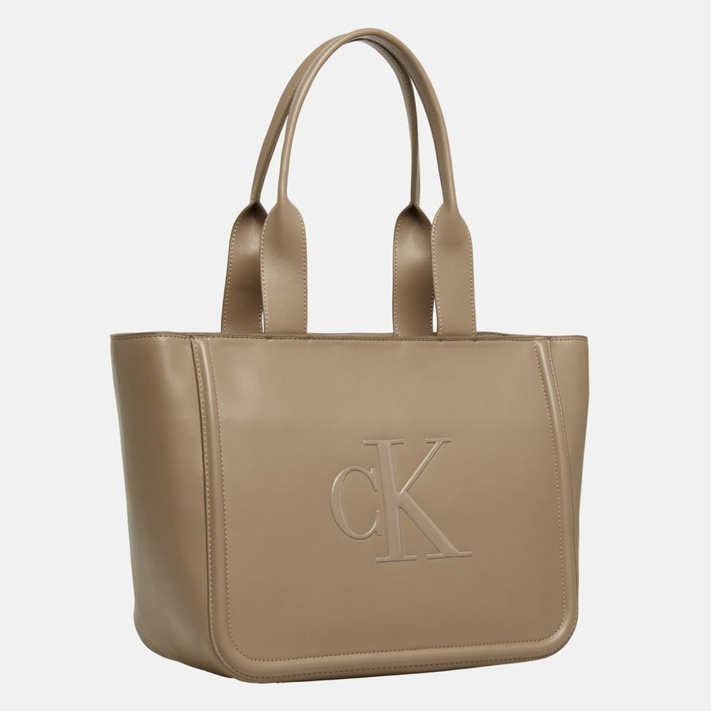 Calvin Klein Tote Bag Taupe – táska