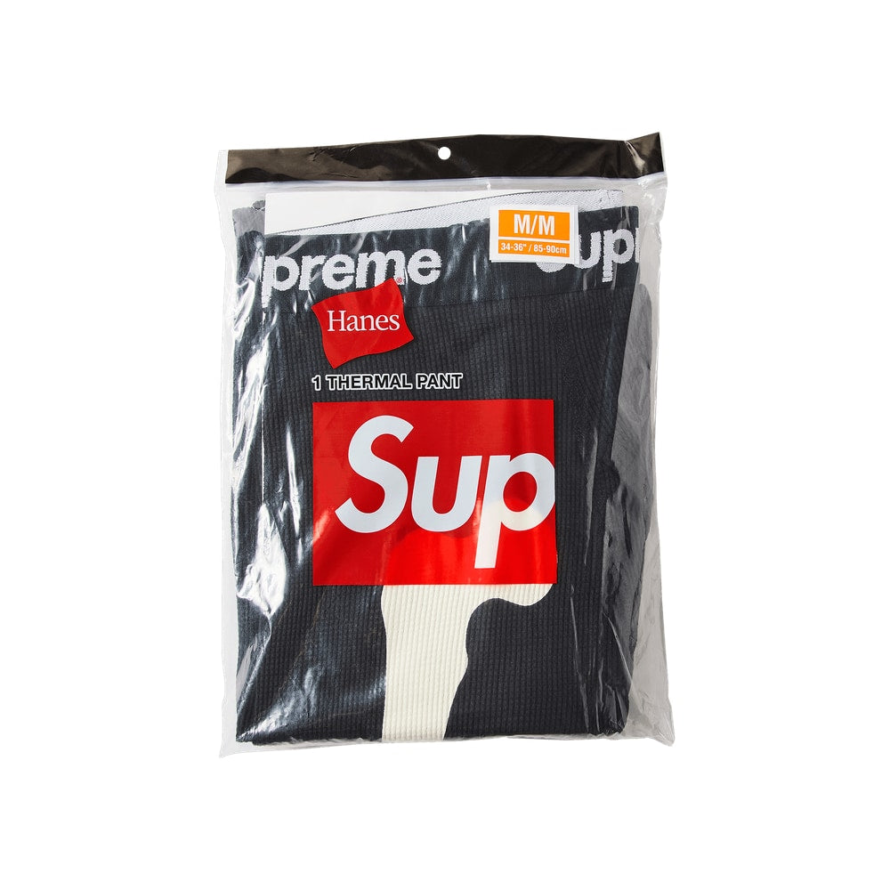Supreme x Hanes Bones Thermal Pant (1 Pack) Black – nadrág