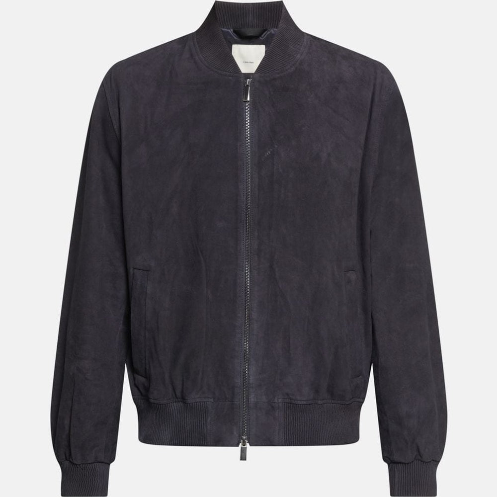 Calvin Klein Leather blouson Blue – abbigliamento, blu