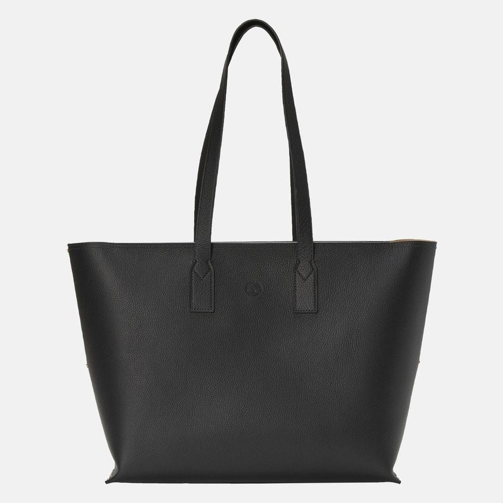Timberland Leather tote bag Black – taška, černá