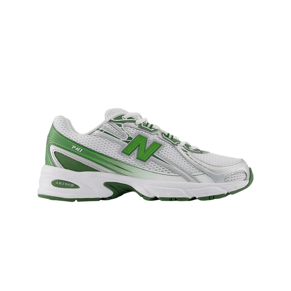 New Balance 740 White Alpine Green Silver Metallic