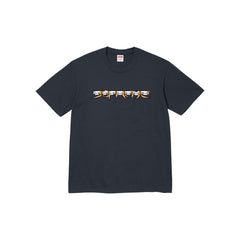 Supreme Skulls Spellout Tee Navy