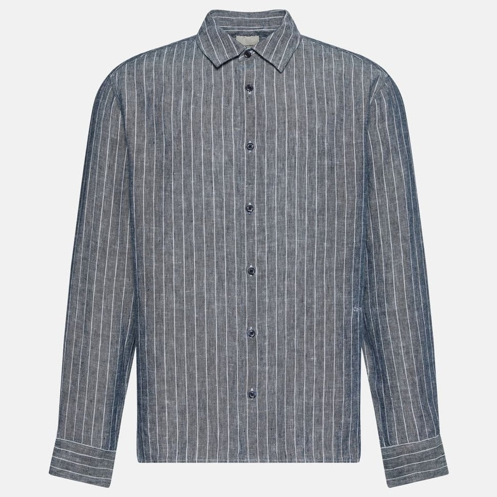 Calvin Klein Linen shirt Blue – vaatteet, sininen