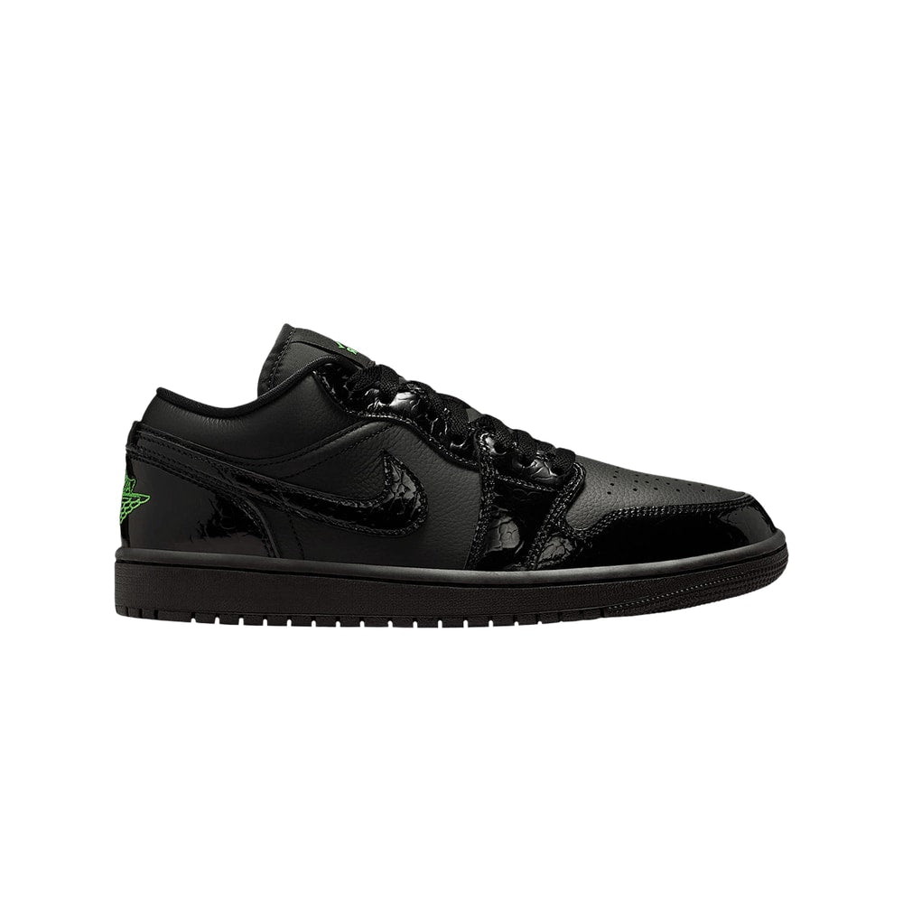 Air Jordan Wmns 1 Low SE Black Scream Green – boty, černá
