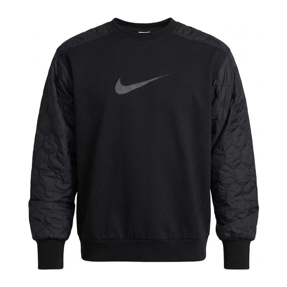 Nike Standard Issue Men's Basketball Crew-Neck Sweatshirt Black – bluza