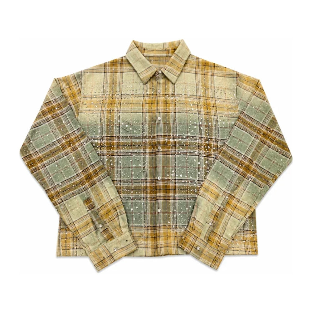 Vale Forever Rhinestone Plaid Flannel – oblečení