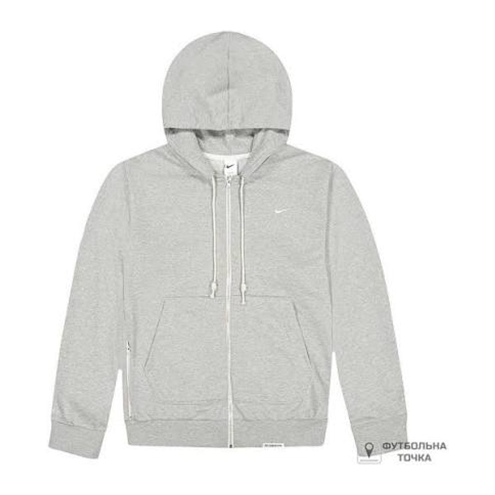 Nike Standard Issue Dri-FIT Full-Zip Basketball Hoodie Grey – pulóver
