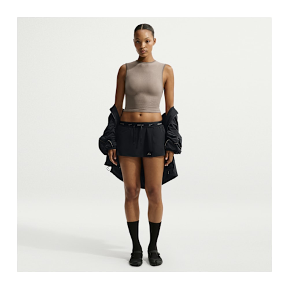 Nike NikeSKIMS Stretch Nylon Skort Obsidian Olive Grey (Women's) – черен