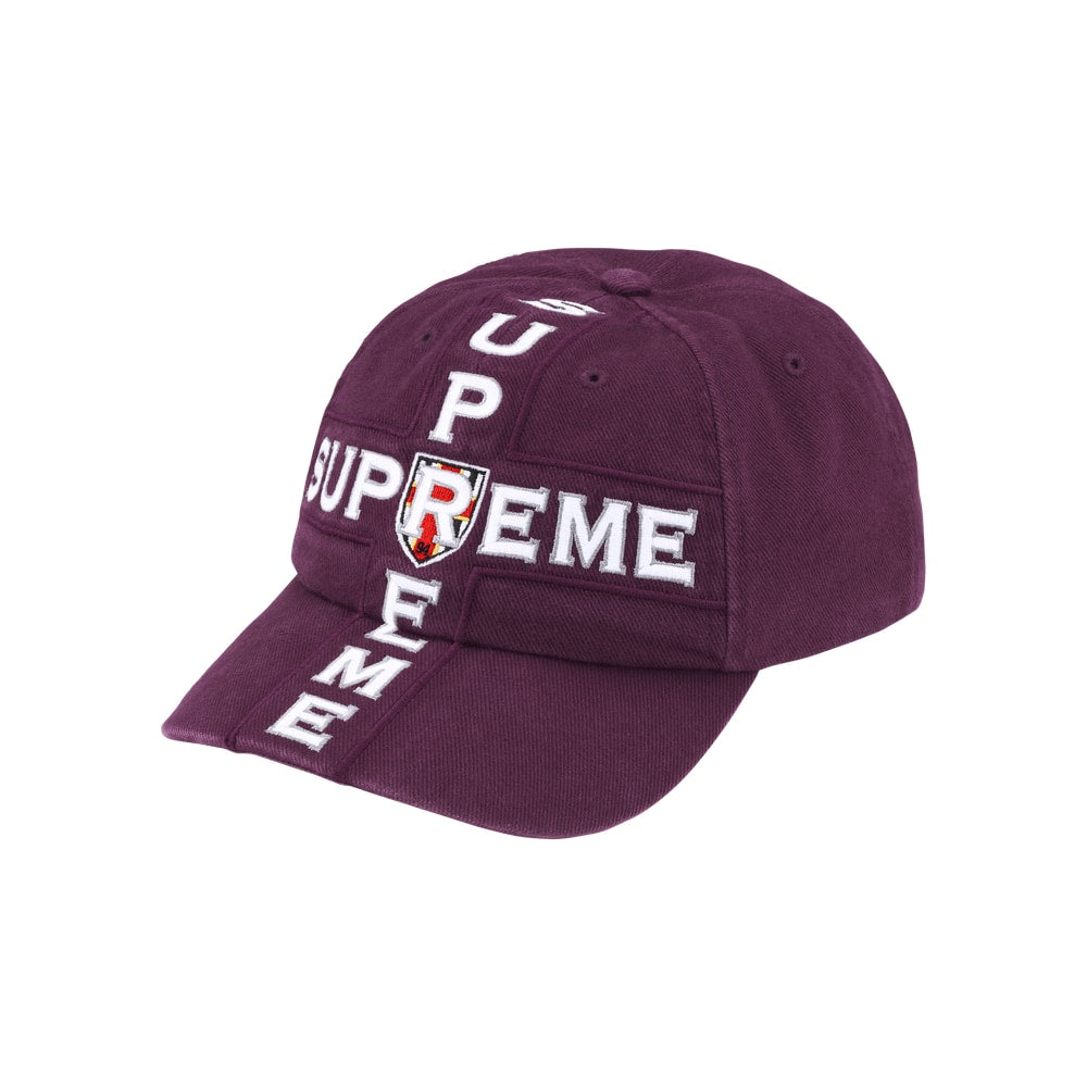 Supreme Cross 6-Panel Plum – čepice