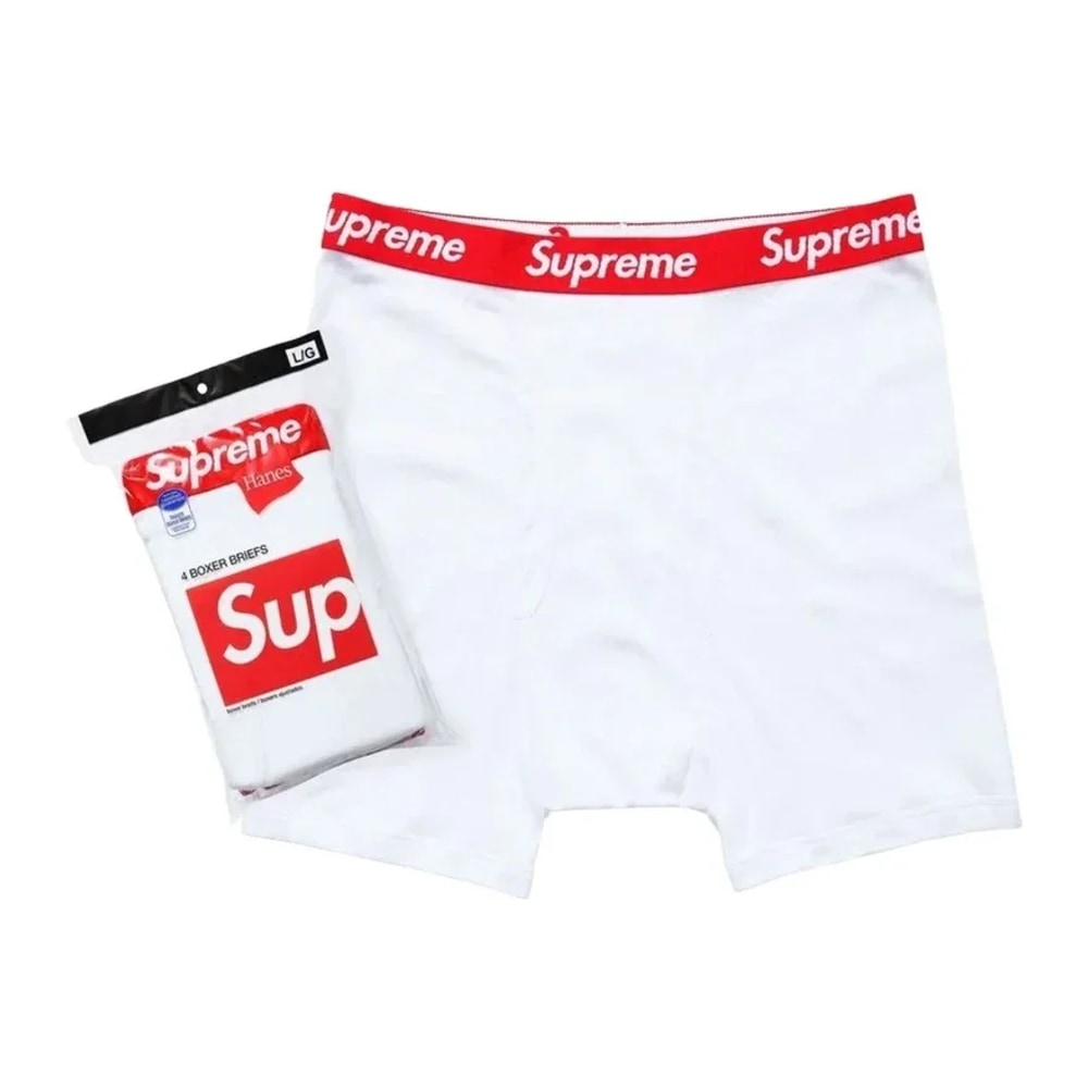 Supreme Hanes Boxer Briefs WHITE – oblečení