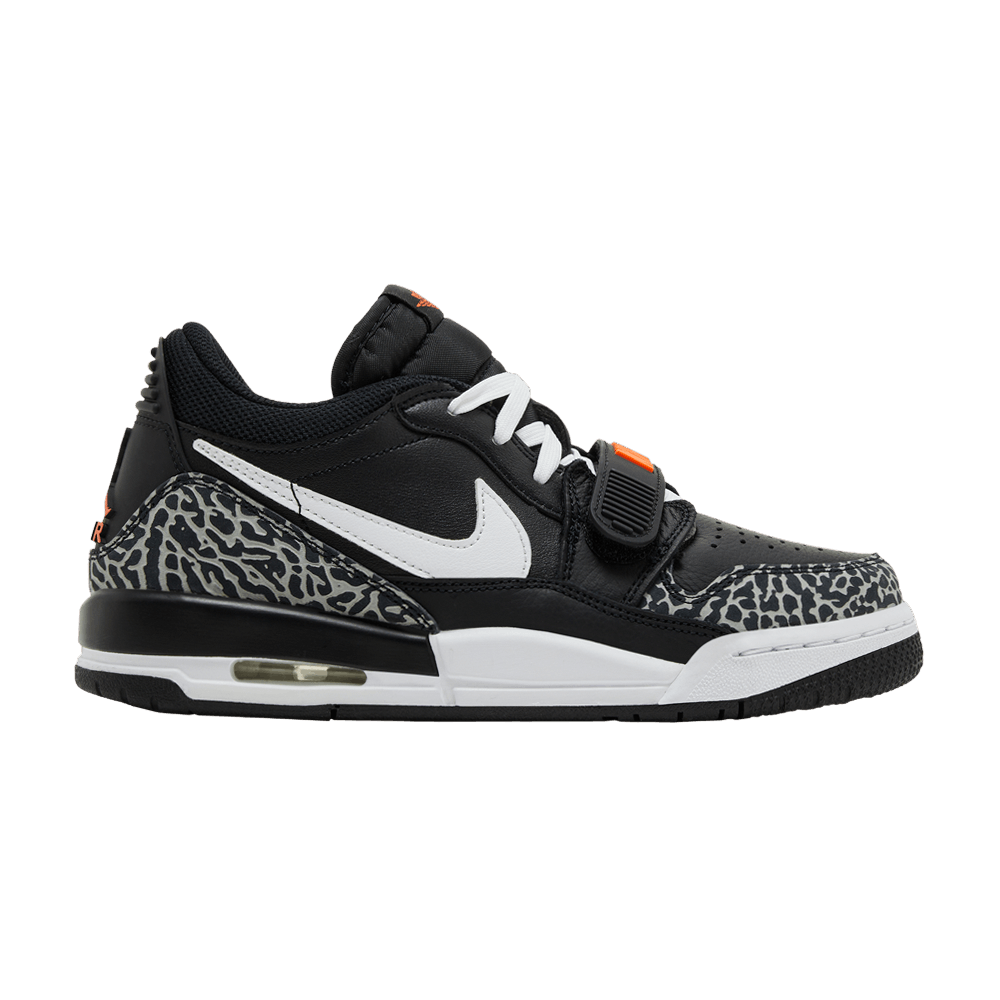 Air Jordan Legacy 312 Low GS Black White Safety Orange – boty, černá