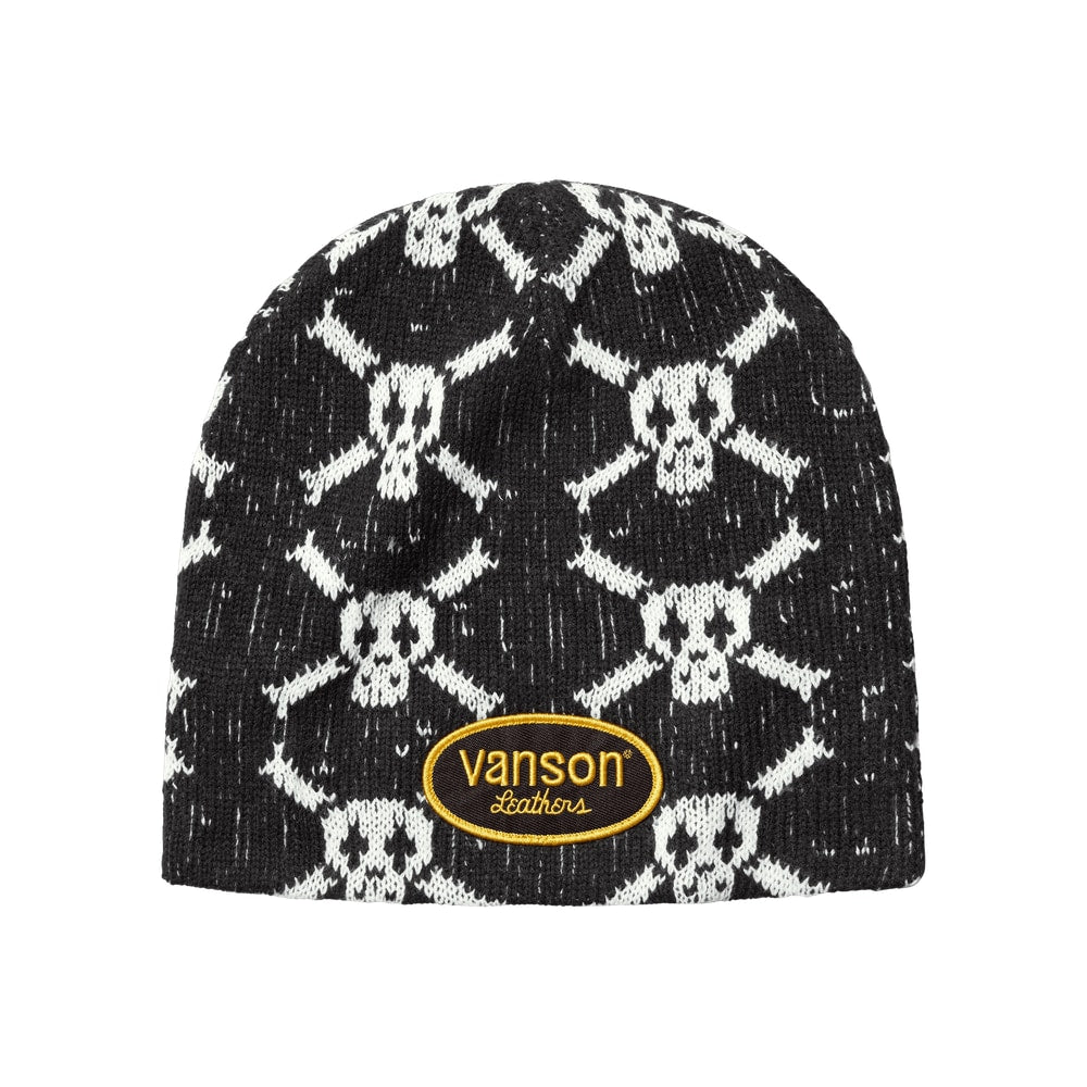Supreme x Vanson Leathers Skull Beanie Black