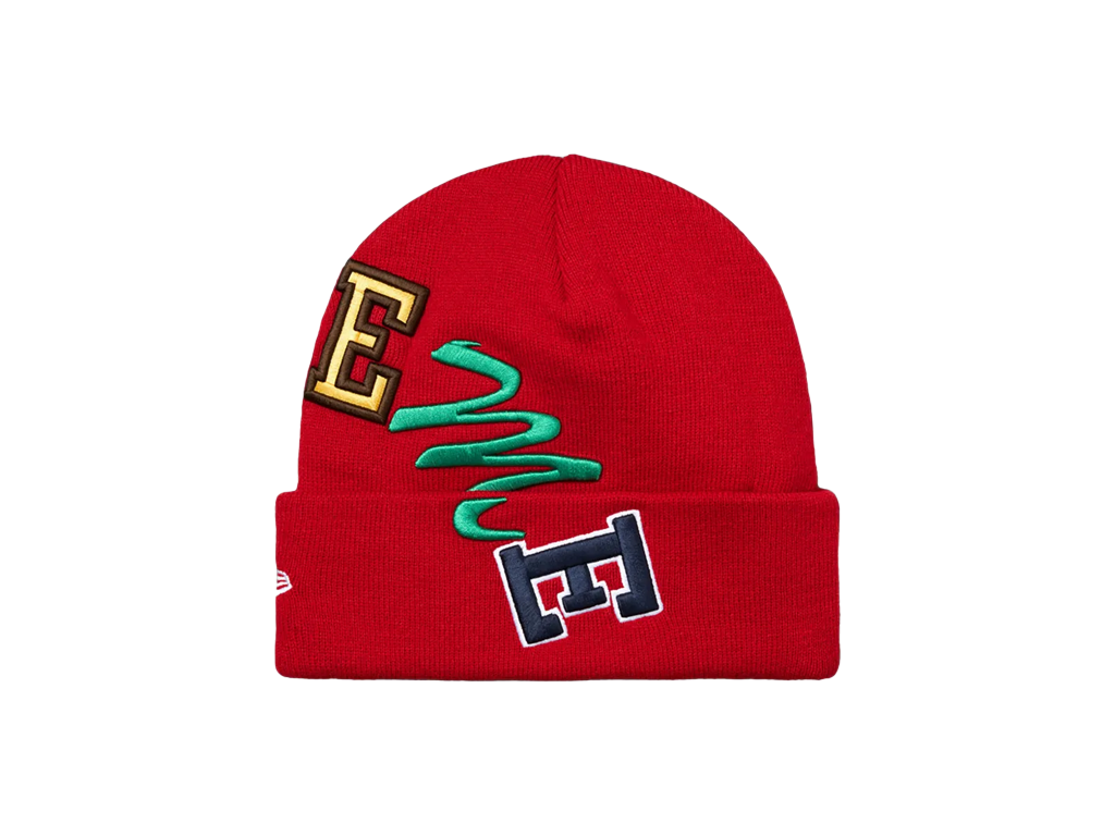Supreme New Era Arc Beanie Red