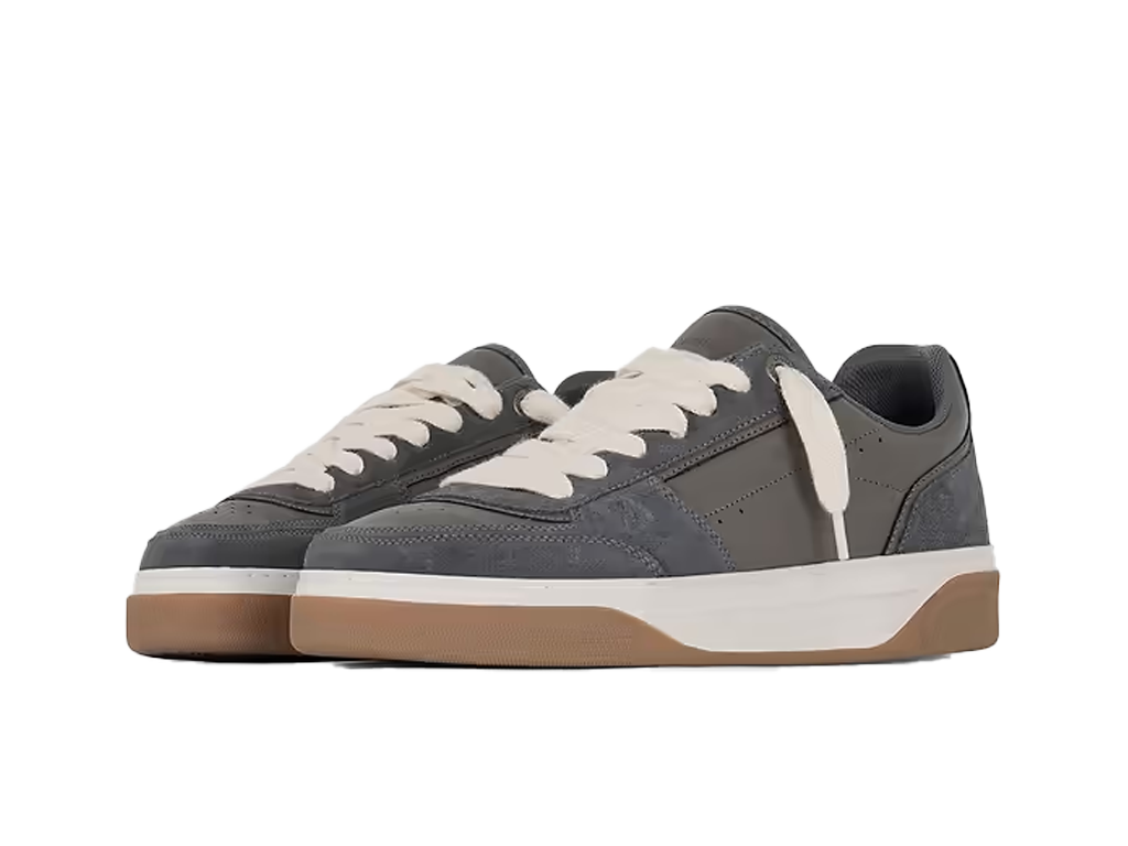 Represent Initial Sneaker Suede Dark Taupe