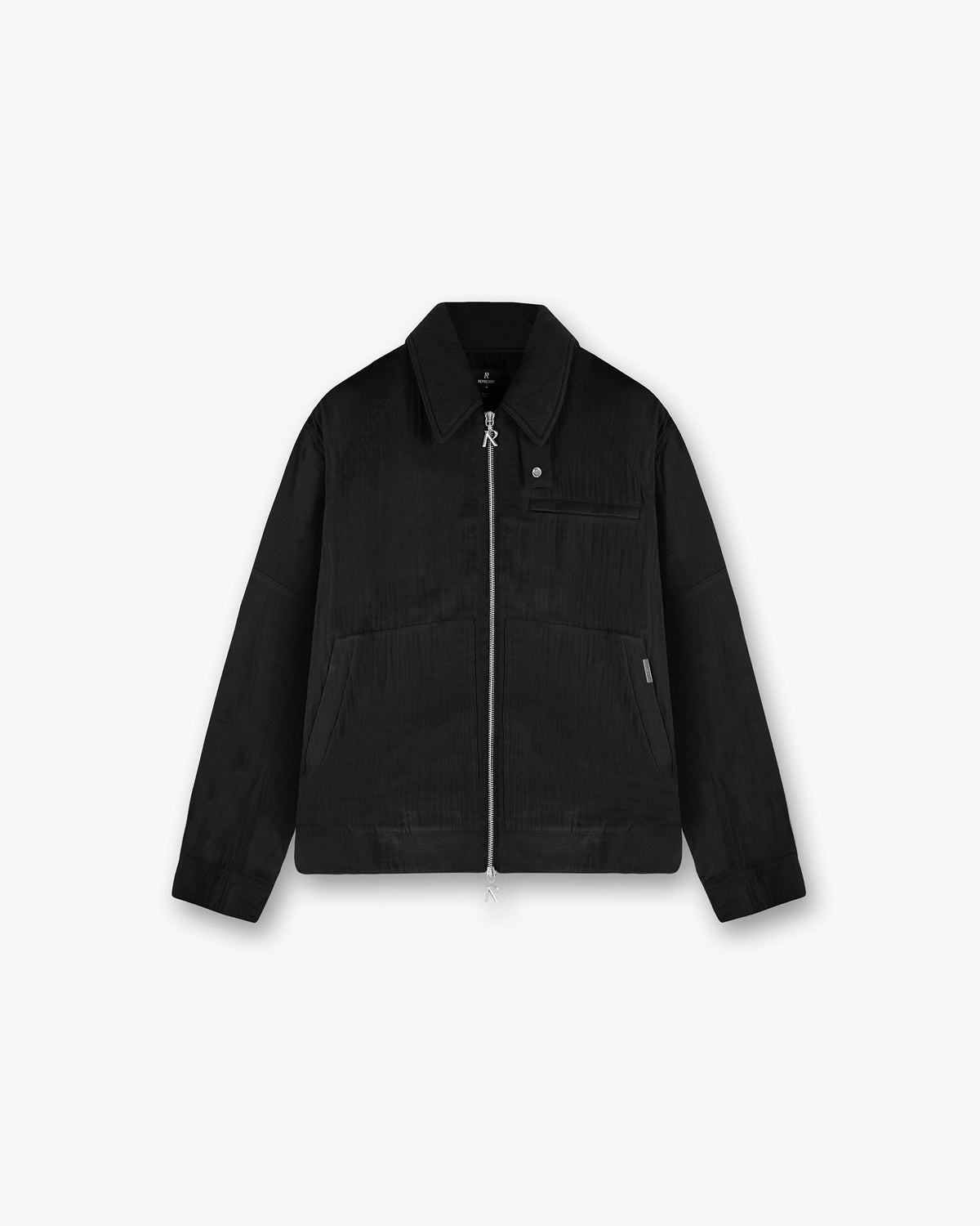 Represent Crinkle Trucker Jacket Black