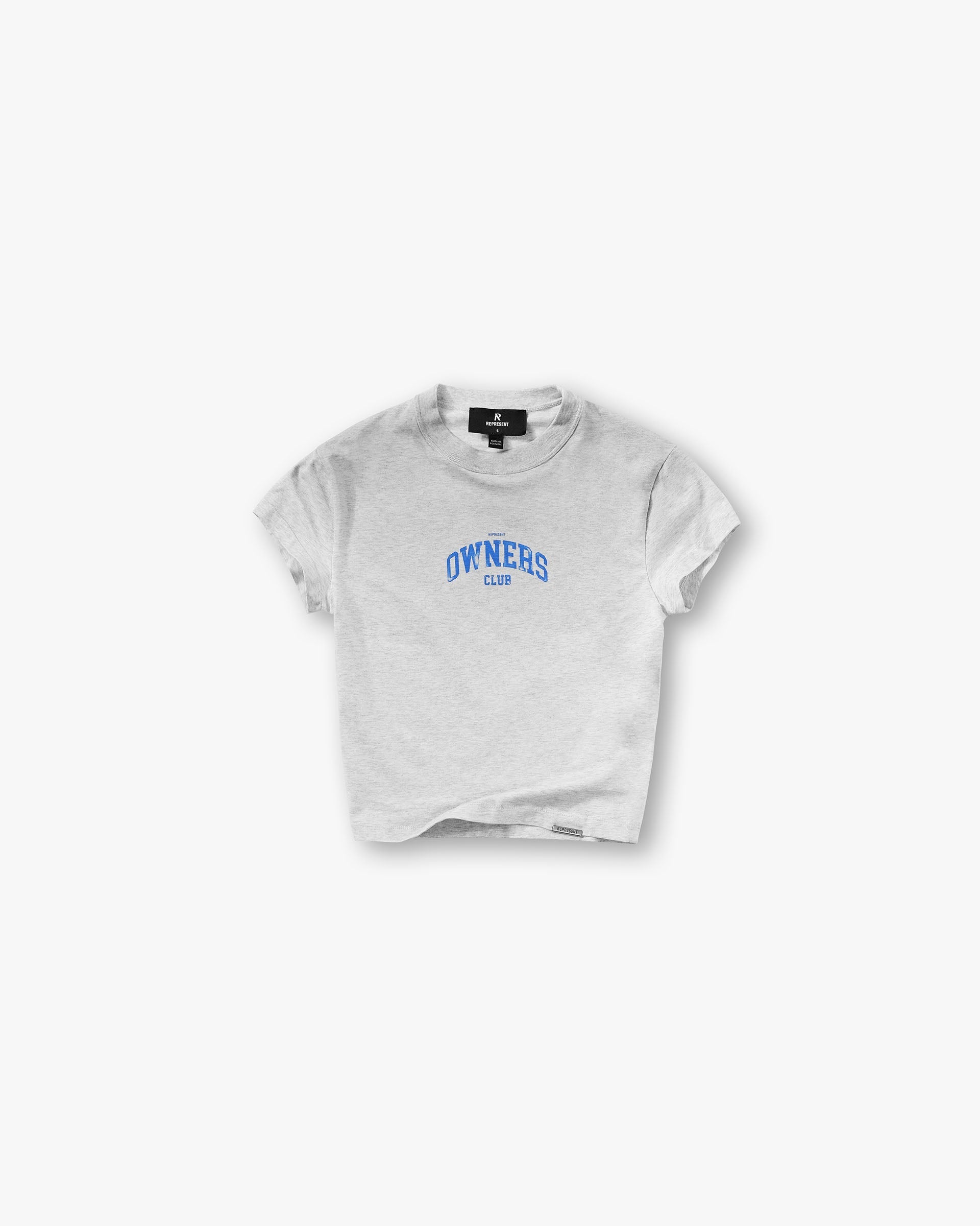 Represent Owners Club Baby Tee Sprayed Ice Grey Marl