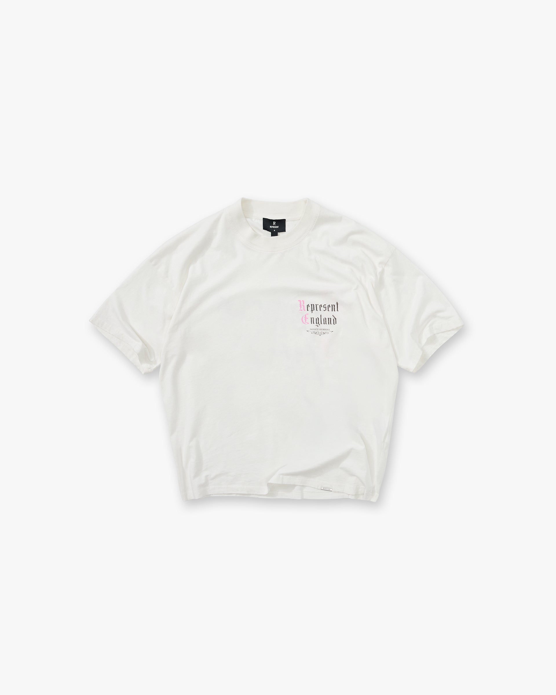Represent Private Members T-Shirt Flat White