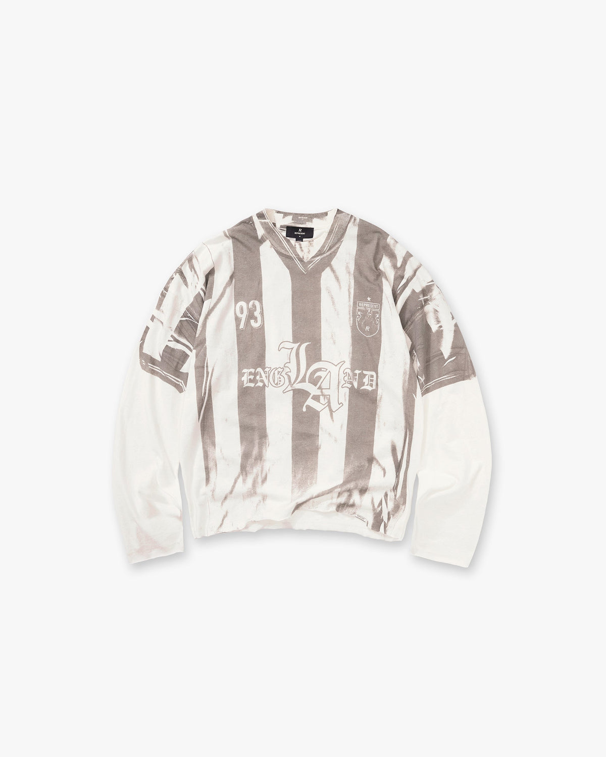 Represent Printed Long Sleeve T-Shirt Flat White