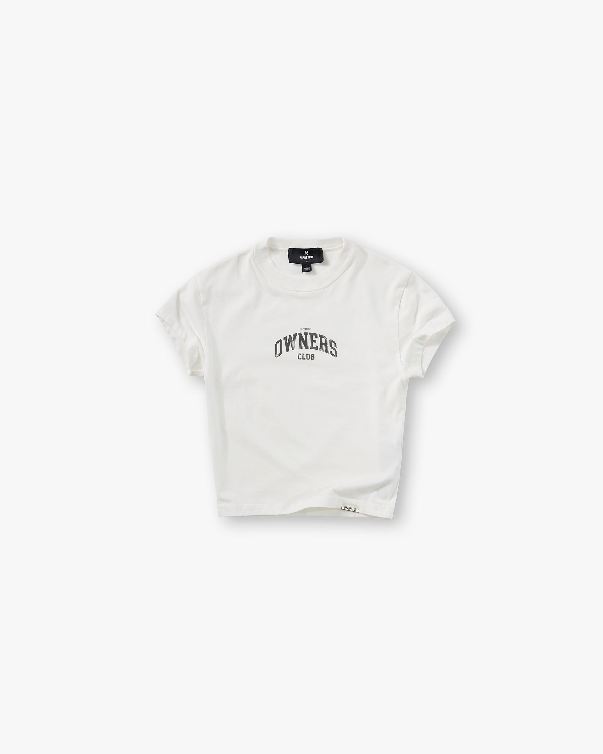 Represent Owners Club Baby Tee Flat White