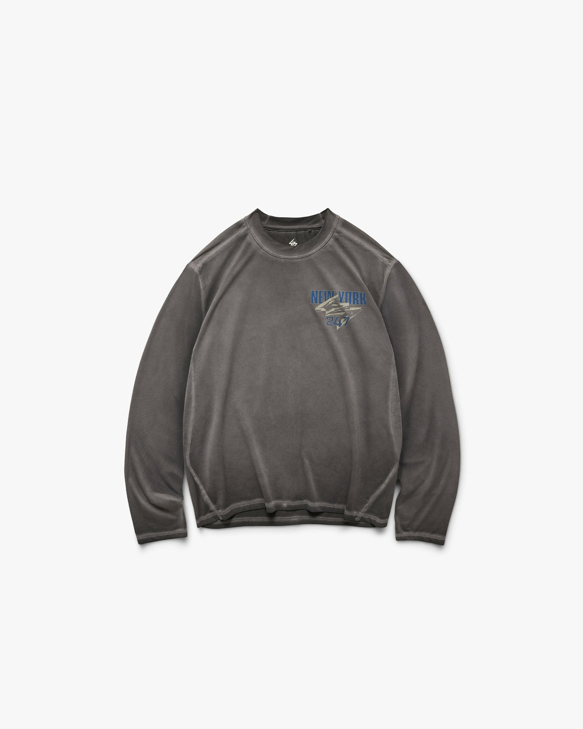 Represent 247 New York Long Sleeve T-Shirt Washed Grey – t-paita